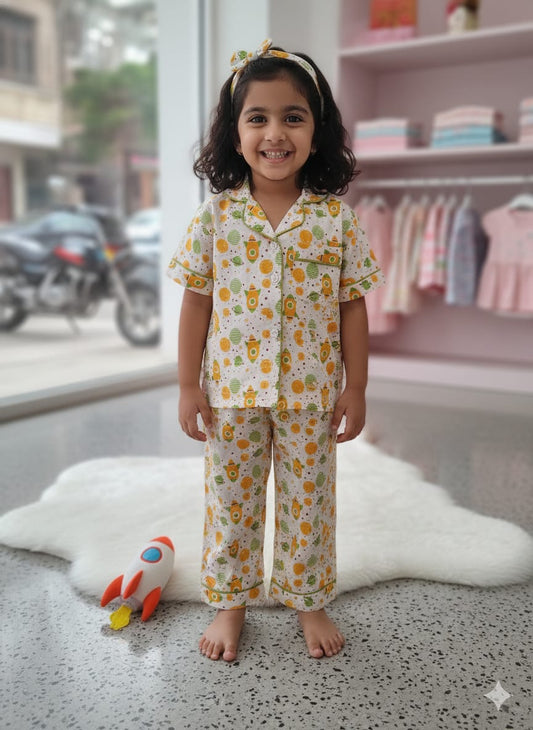 Multicolor Cotton Night Suits For Boys N Girls For Kids Girl
